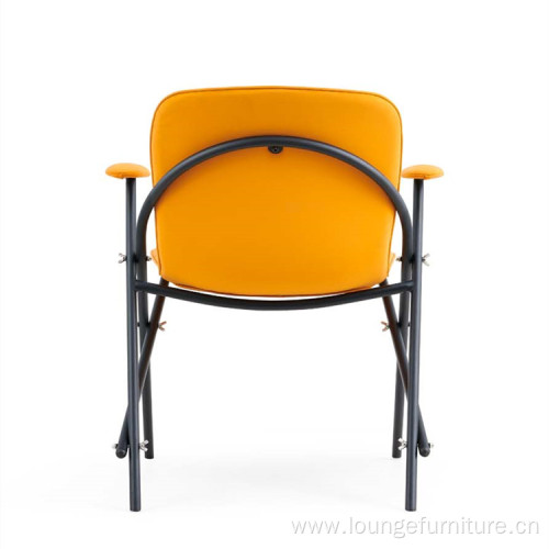 Foldable Orange Furniture Portable Waiting Room office Chair
